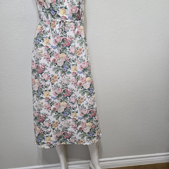 Polo Ralph Lauren Floral Sleeveless Midi Dress Size L - Picture 3 of 12